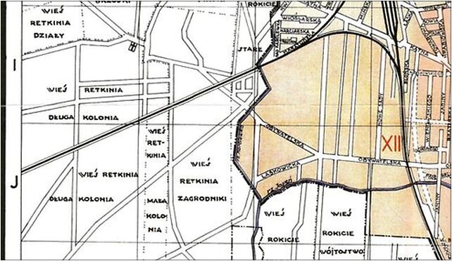 Łódź (Retkinia-Karolew) - mapa (1937), Kusocińskiego Janusza 94-004, 94-054 - Zdjęcia