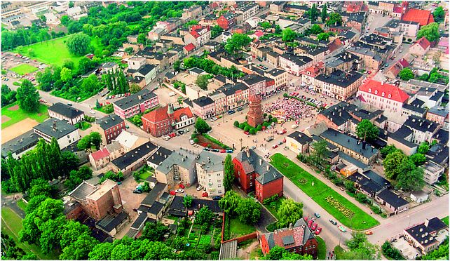 Żnin, rynek z lotu ptaka, Aliantów251, Żnin-Wieś 88-400 - Zdjęcia