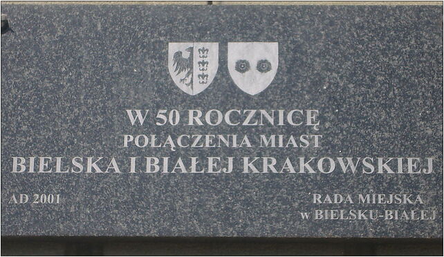Bielsko-Biała, Tablica o połączeniu, 11 Listopada 9 43-300 - Zdjęcia