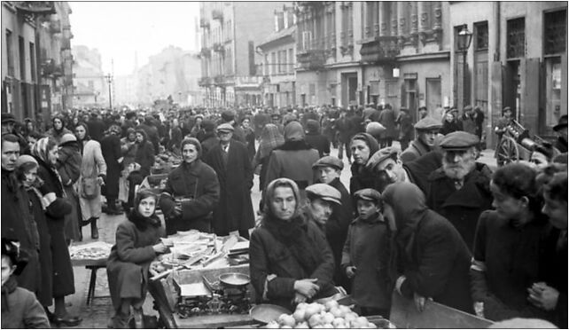 Bundesarchiv Bild 101I-134-0782-24, Polen, Ghetto Warschau, Markt 01-027 - Zdjęcia
