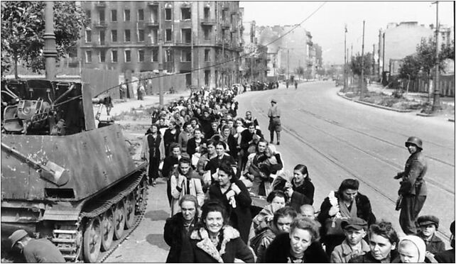 Bundesarchiv Bild 101I-695-0423-13, Warschauer Aufstand, flüchtende Zivilisten 01-134 - Zdjęcia