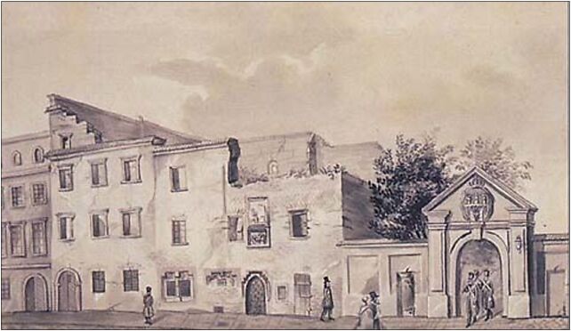 Bursa Długosza Iurisperitorum zwana, w Krakowie na ul. Grodzkiej przy Gmachu św. Piotra, zburzona w 1840 r. 31-002 - Zdjęcia