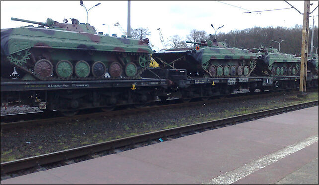 BWP-1s transported by train 4, Pułaskiego Kazimierza, Goleniów 72-100 - Zdjęcia