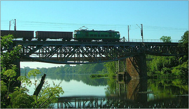 Bydgoszcz Most magistrali węglowej z pociągiem, Golin, Golin 78-630 - Zdjęcia