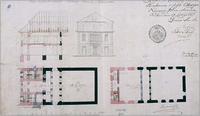 Chrzanow synagoga-projekt przebudowy 1837, Krakowska79 11 32-500 - Zdjęcia