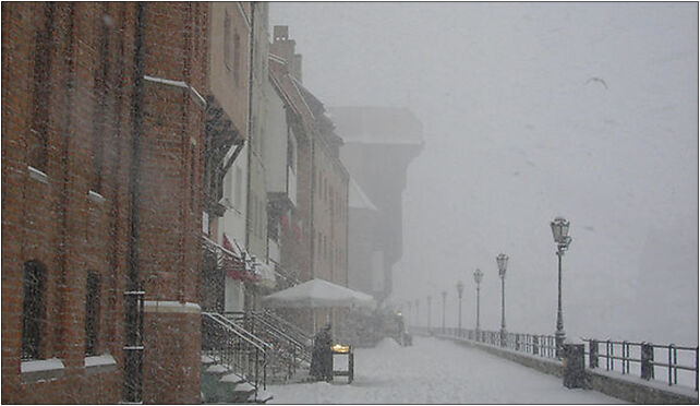 Długie Pobrzeże Street in Gdańsk January 2009, Gdańsk 80-888 - Zdjęcia