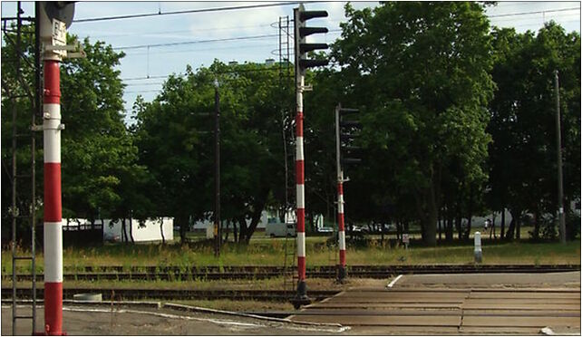 Elbląg, nádraží, signalizace, Dworcowy, pl. 1, Elbląg 82-300 - Zdjęcia