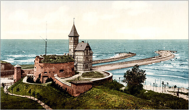 Flickr - trialsanderrors - Pilot station and mole, Colberg, Pomerania, ca. 1895 78-100 - Zdjęcia