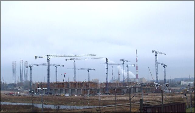 Football stadium in Gdańsk Letnica November 2009, Uczniowska 80-530 - Zdjęcia