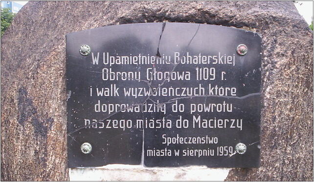 Głogów Pomnik Obrony Głogowa 2005 2, Kolegiacki, pl., Głogów 67-200 - Zdjęcia