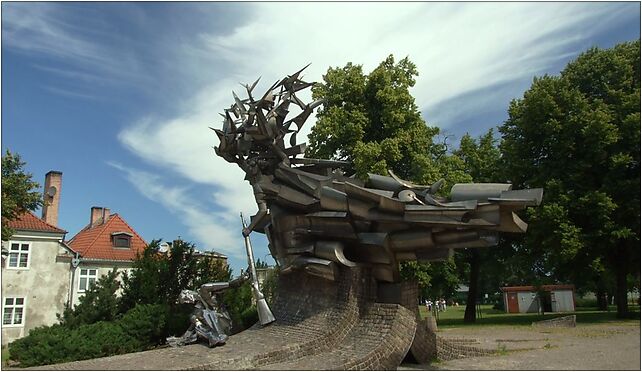 Gdaňsk, Plac Obróncow Poczty Polskiej, socha, Gdańsk 80-839 - Zdjęcia