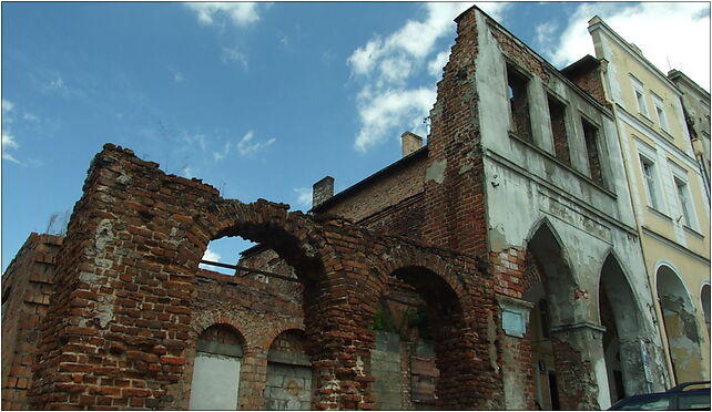 Gniew, Plac Grunwaldzki, budova zničená za války, Wiślana 83-140 - Zdjęcia