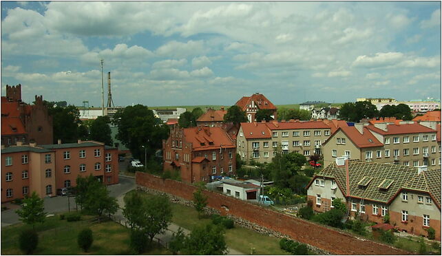 Gniew, pohled na severní část města z hradu, Zamkowa 2, Gniew 83-140 - Zdjęcia