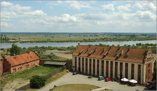 Gniew, pohled z hradu na nádvoří, Rycerska, Gniew 83-140 - Zdjęcia