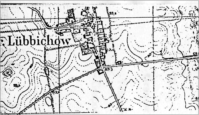 Groß Lübbiechow - village plan - 1939, Lubiechnia Wielka 69-110 - Zdjęcia