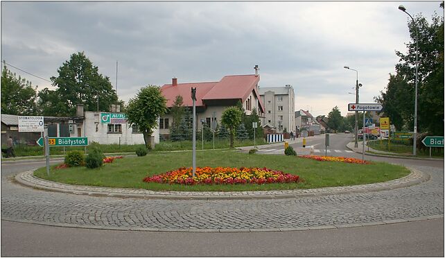 Hajnówka rondo przy kościele baptystów 12.07.2009 p, Górna 17-200 - Zdjęcia