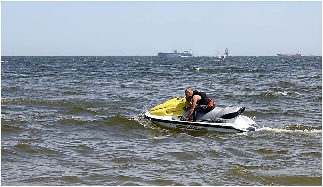 Jetski at Sopot beach (3595), Bitwy pod Płowcami, Sopot 81-769 - Zdjęcia