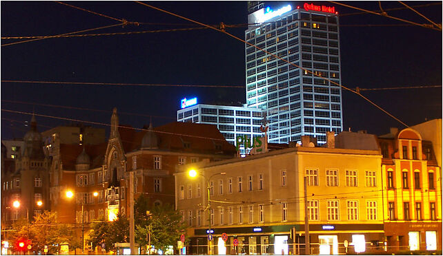 Katowice - Rynek nocą, Rynek, Katowice 40-003 - Zdjęcia