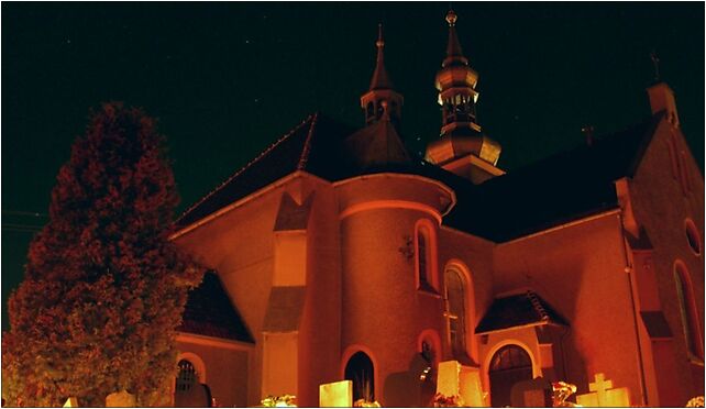 Kotulin - church at night 3, Kolejowa 2, Kotulin 44-180 - Zdjęcia