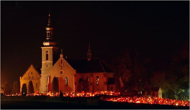 Kotulin - church at night 4, Kolejowa 2, Kotulin 44-180 - Zdjęcia