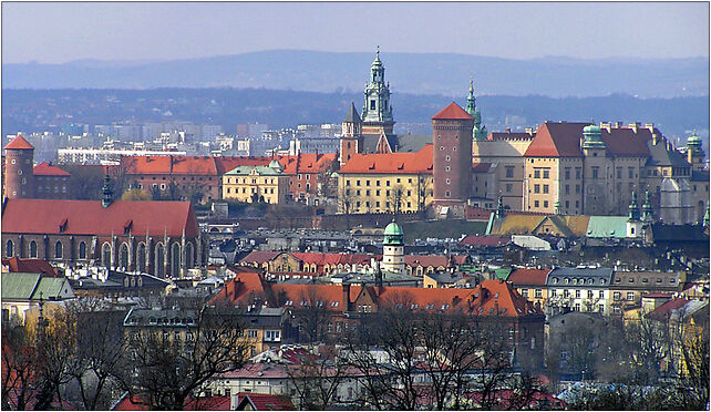 Kraków - Wawel from Kopiec Krakusa, Maryewskiego Franciszka 30-543 - Zdjęcia