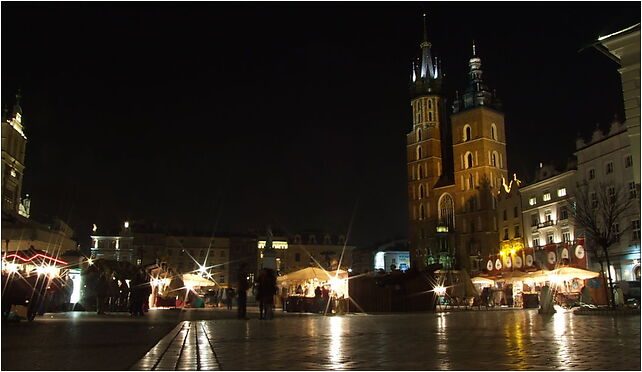 Krakov, Stare Miasto, Rynek Starego Miasta v noci, Rynek Główny 3 31-041 - Zdjęcia