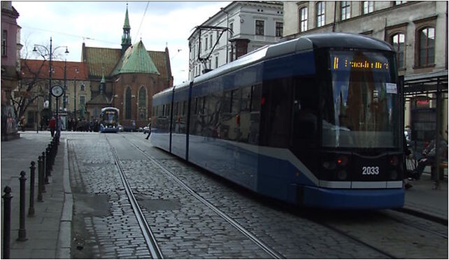 Krakov, Stare Miasto, ulice Dominikańska, tramvaj IV, Kraków 31-043 - Zdjęcia