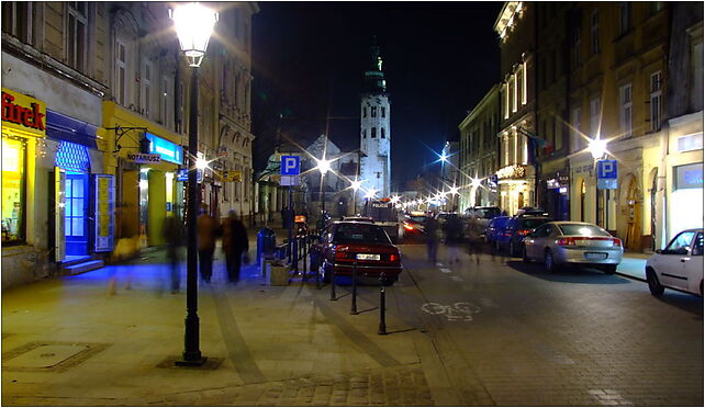 Krakov, Stare Miasto, ulice Grodzka v noci, Grodzka 44, Kraków 31-044 - Zdjęcia