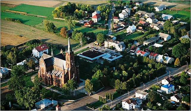 Latowicz centrum - zdjęcie lotnicze, Grundowa, Dąbrówka 05-334 - Zdjęcia