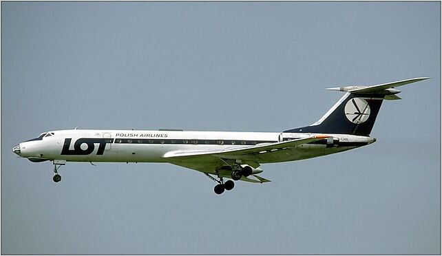 LOT Polish Airlines Tupolev Tu-134 at Zurich Airport in May 1985 02-336 - Zdjęcia