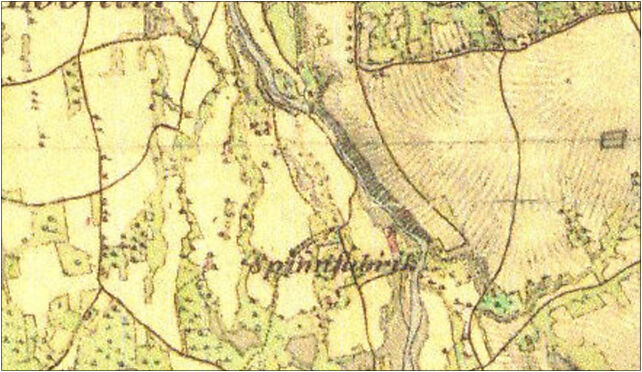 Map of Wapienica (Lobnitz), district of Bielsko-Biała, in 1855 43-382 - Zdjęcia