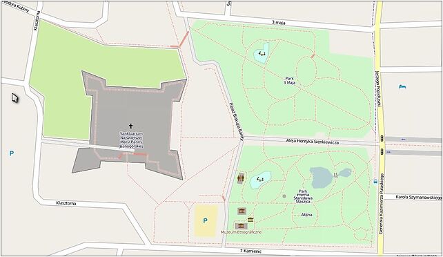 Mapa jasna góra, Aleja Sienkiewicza Henryka, Częstochowa 42-217 - Zdjęcia