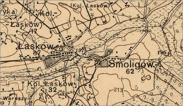 Mapka z okresu międzywojennego, Siedliszcze, Siedliszcze 22-145 - Zdjęcia