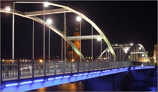Most Piastowski nocą1, Bonczyka Norberta, ks., Opole 45-081 - Zdjęcia