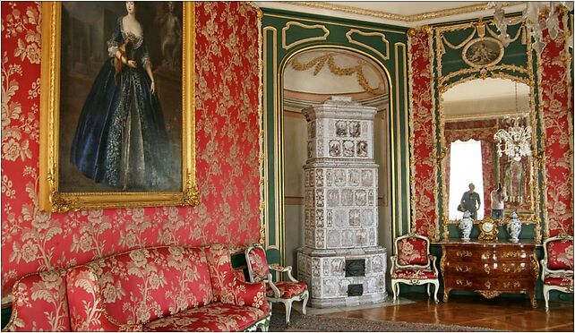 Nieborów Palace - The Red Drawing-room-2, Nieborów, Brzóstowa 99-416 - Zdjęcia