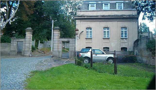 Pałac w krowiarkach - brama wjazdowa, Zamkowa, Krowiarki 47-494 - Zdjęcia