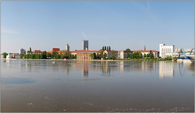 Panorama Frankfurt Oder Oderhochwasser 2010, Jedności Robotniczej 69-100 - Zdjęcia