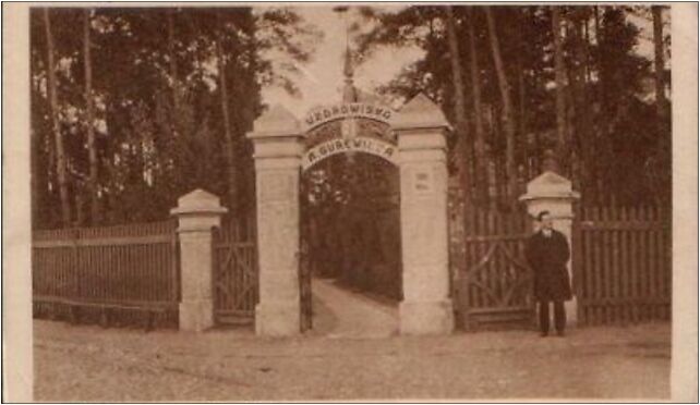 Pensjonat abrama gurewicza przed 1930 brama, Otwock 05-400 - Zdjęcia