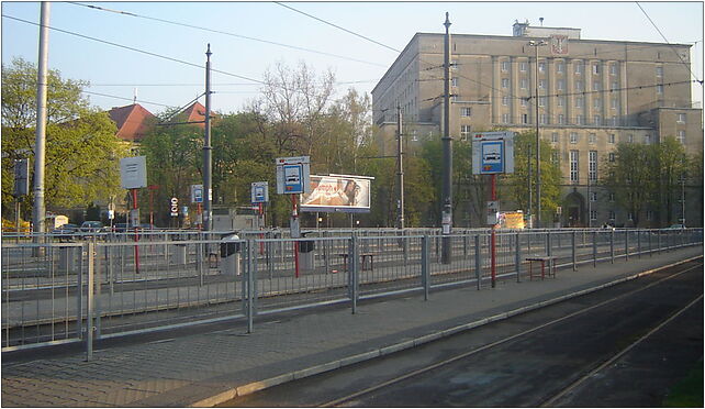 Petla tramwajowa na placu Narutowicza w Warszawie, Barska, Warszawa 02-315 - Zdjęcia