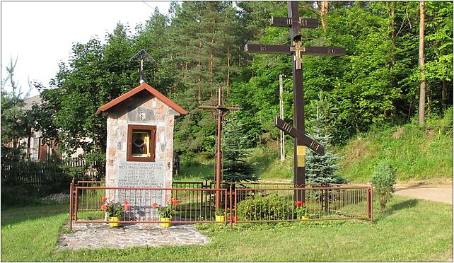 Podlaskie - Supraśl - Woronicze - SSE - droga - kapliczka 16-030 - Zdjęcia