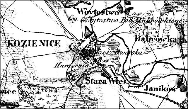 POL Kozienice old map, Zielona, Kozienice 26-900 - Zdjęcia