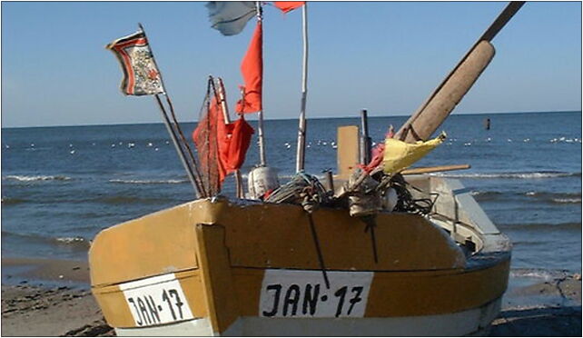 Poland Jantar - fishing boat on see shore, Rybacka 19B, Jantar 82-103 - Zdjęcia