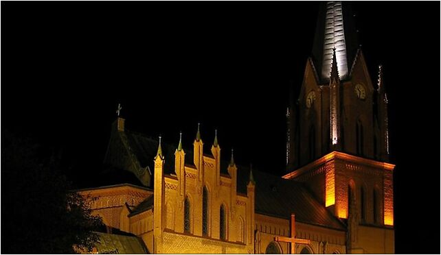 Polczyn-Zdroj Church by night 2008-10a, Grunwaldzka 7 78-320 - Zdjęcia