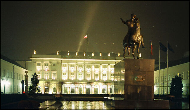 Presidential Palace Warsaw by night, Krakowskie Przedmieście 50 00-325 - Zdjęcia