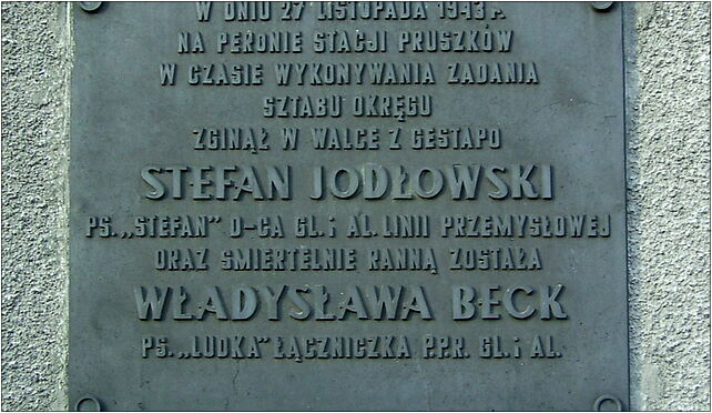 Pruszkow, dworzec PKP, tablica, Jodlowski i Beck, Pruszków 05-800 - Zdjęcia