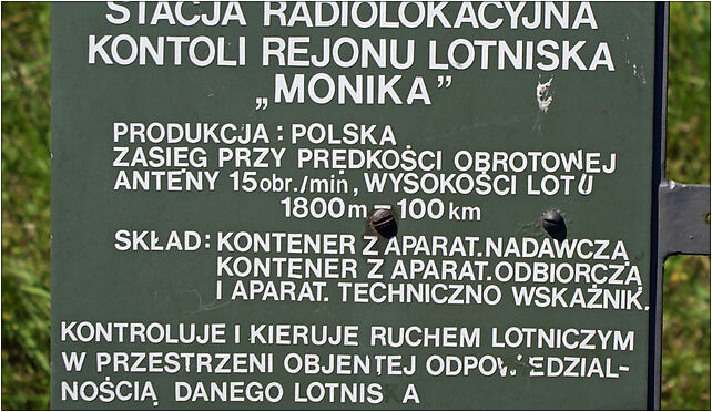Sadyba radar Monika tabliczka, Morszyńska, Warszawa od 02-917 do 02-932 - Zdjęcia