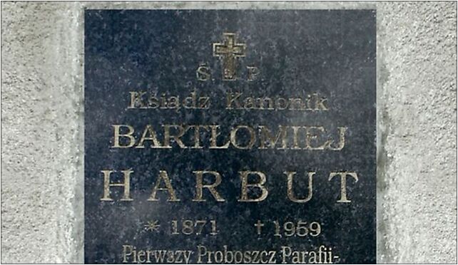 Samocice, grób księdza kanonika Bartłomieja Harbuta, Rynek 33-220 - Zdjęcia