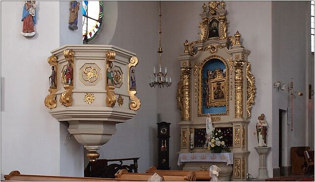 Samocice, parish church of St. Bartholomew left altar, Samocice 33-220 - Zdjęcia