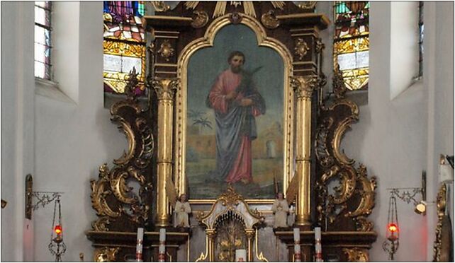 Samocice, parish church of St. Bartholomew main altar, Samocice 33-220 - Zdjęcia