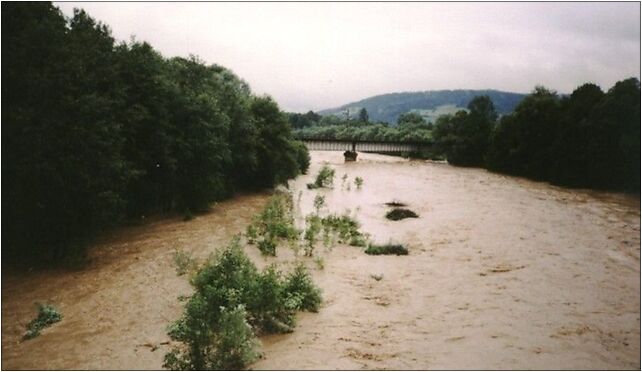 Skawa River, Poland, flood 2001, Smolice, Smolice 32-640 - Zdjęcia